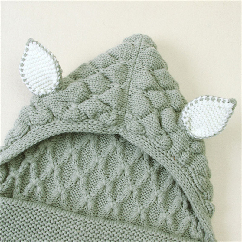 In stock new cute style solid color new born swaddle blanket baby sleeping bag