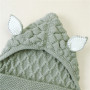 In stock new cute style solid color new born swaddle blanket baby sleeping bag