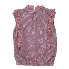White Lace Toddler Sleeveless Fancy Top New Style Top For Girls
