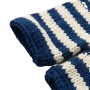 Newborn Photography Props Baby Navy Blue Hat Striped Crochet Knitting Clothing Set