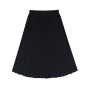 Factory price elasticized waist lightweight pure color long spring kids pleated skirt
