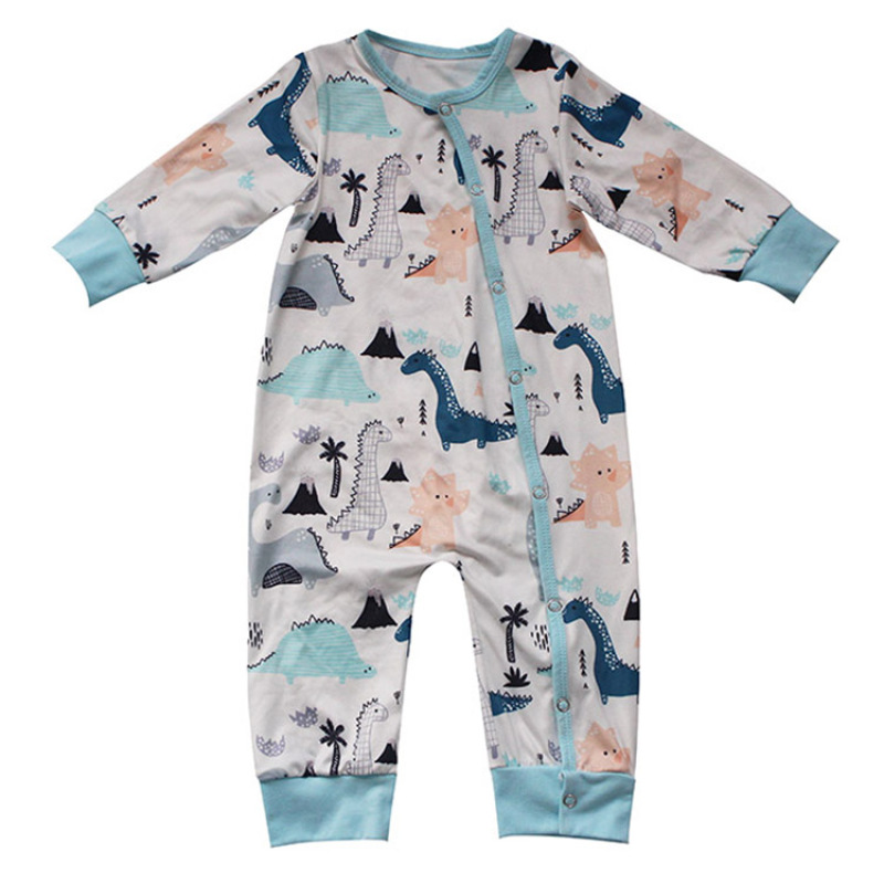 Factory sale animal kids cartoon newborn toddler baby boys fall boutique long sleeves romper