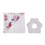 New trend new born safety skin friendly cotton flower blanket gift baby present set
