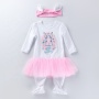 Halloween baby designers clothes infant denim patchwork dress