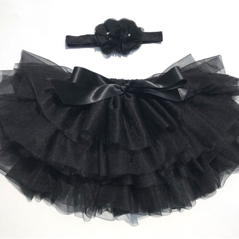 Wholesale Colorful Children Girls' Mini Pink Tutu Ballet Tulle Sequin Dancing Mermaid Skirts with Ribbon Set for Kids