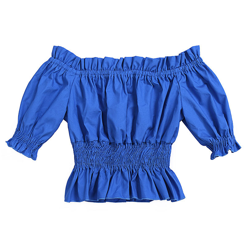 2019 Wholesale  Fashion Solid Color  Baby Girl Summer clothes Bella Smocking children Top