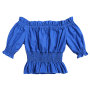 2019 Wholesale  Fashion Solid Color  Baby Girl Summer clothes Bella Smocking children Top