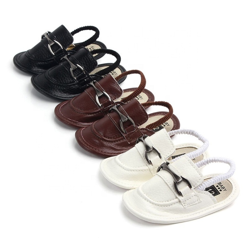 Summer favorable price designer  toddler boy shoes customized slide-on sandals