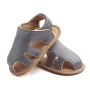 Fashion full grain leather toddler soft sole shoes hollow out sandals