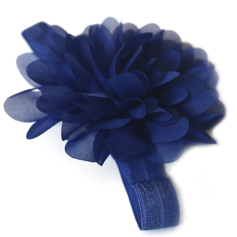 Personality dark blue fluffy gauze solid color baby tutu skirts set 4th of july