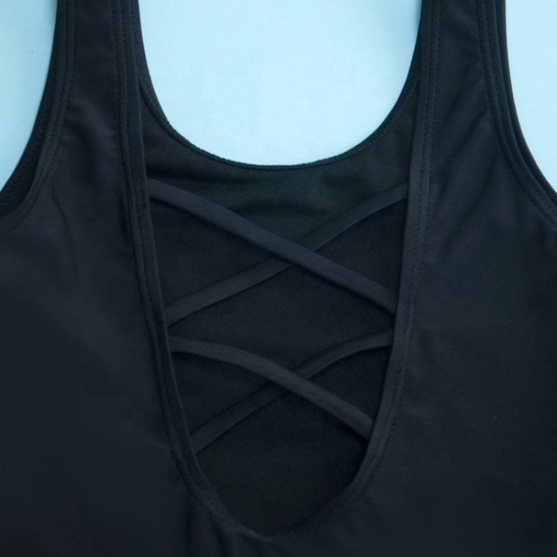 Summer new style strappy black mesh bikini swimwear criss cross swimsuit dress