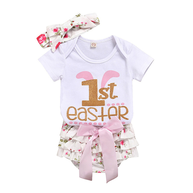 High Quality Stylish Baby Girls Short Long Sleeve Muslin Denim Jean Navy Overalls Rompers Bodysuit For Easter
