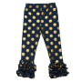 Cotton Knit Baby Pants Pattern Polka Dot Kids Children Girls Baby Icing Ruffle Leggings