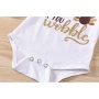 Thanksgiving new design organic baby romper 100% cotton newborn clothes set