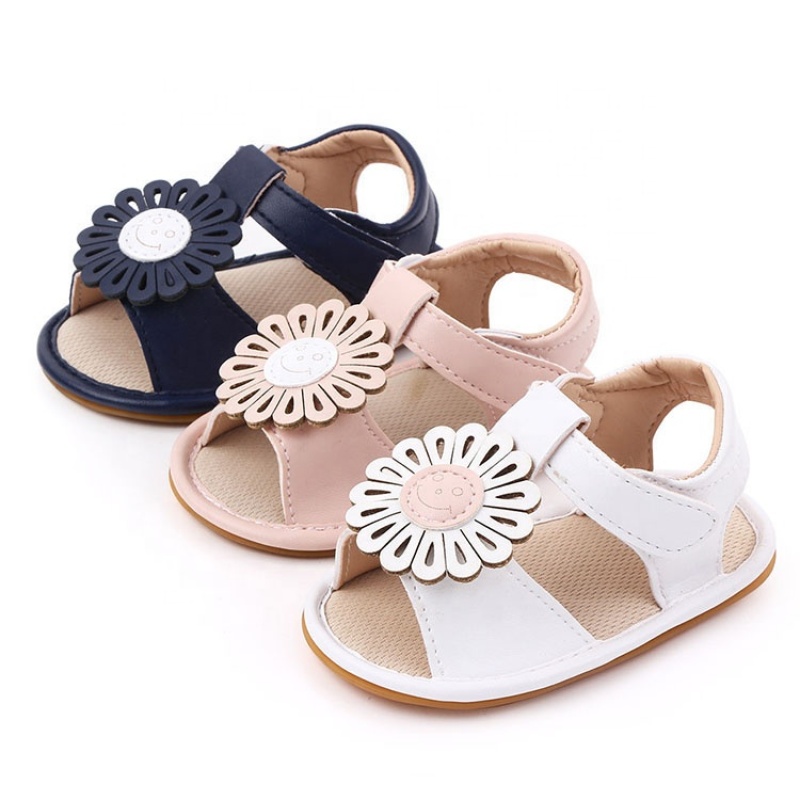 Latest style flat soft sole princess sandals