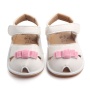 2021 high quality leather soft sole bow infant girl sandals