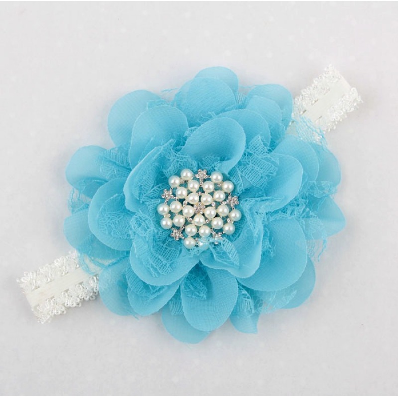 Baby Accessories Elastic Flower Headband for Baby Girls