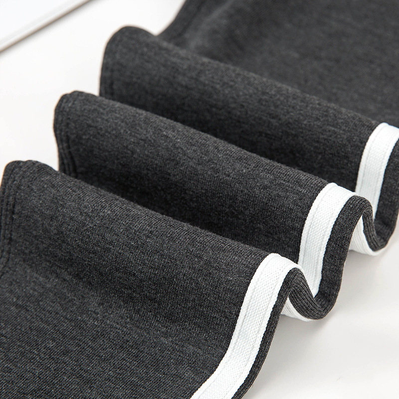 KAPU Winter Black Plain Cotton warm kids girl leggings