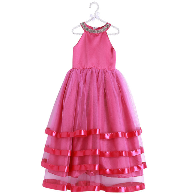 Wholesale Tulle Pretty Sleeveless Long Flower Girl Dresses