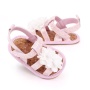 2021 latest designer round toe cork glitter toddler girl sandals