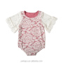 Princess summer boutique girls clothes romper sweet white lace baby cotton romper