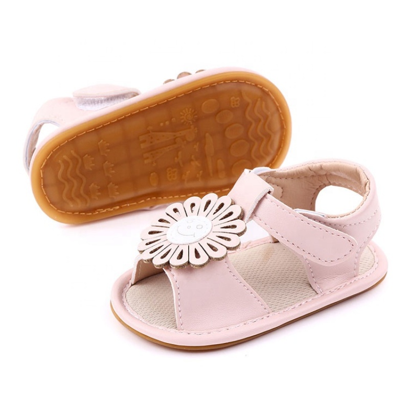 Latest style flat soft sole princess sandals