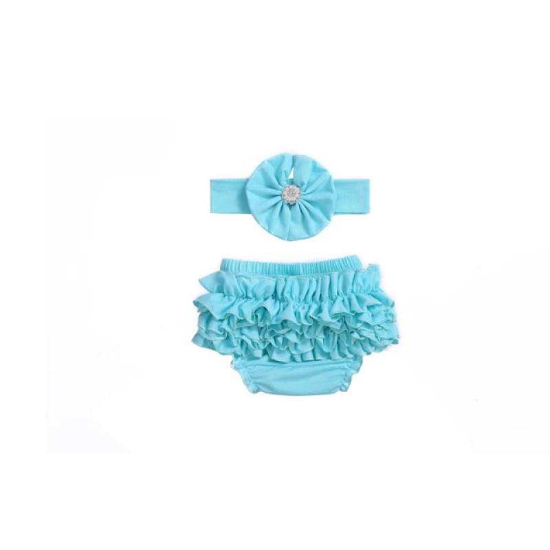 2018 summer children shorts bloomers 0-8 mth baby shorts with headband