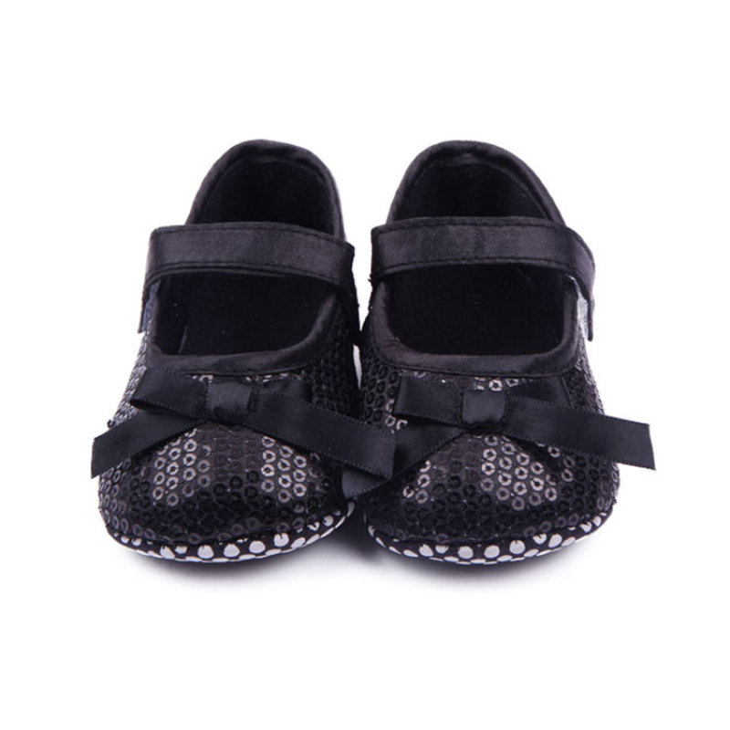 2019 Best Adorable Newborn Kid Bow Shoes Sequin Toddler baby Shoes For Girl