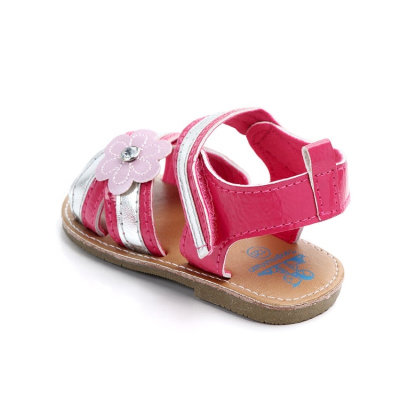 2021 favorable price flat soft sole bling rhinestone flower sandals