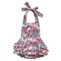 2020 New arrival  Wholesale price floral Printing Cotton baby girl romper