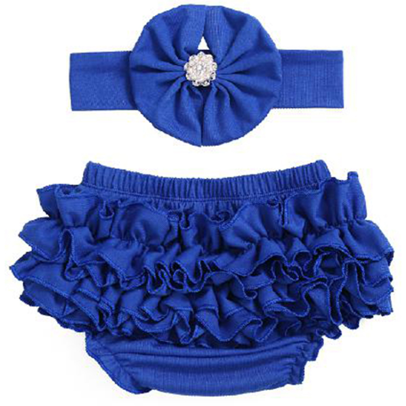 Cute Baby Girls Cotton Ruffles Bloomers Diaper Covers Baby Bloomers
