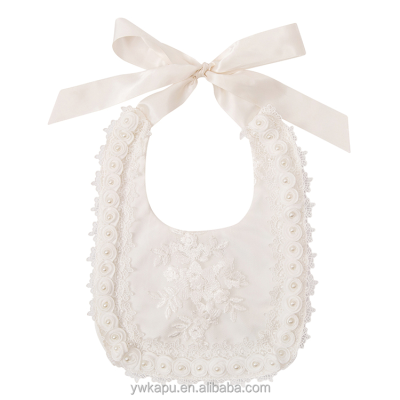 Waterproof Teething Children Lace Cotton Baby Bib Necklace