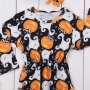2021 korean trendy headband bow baby printed designer clothes ruffle halloween romper