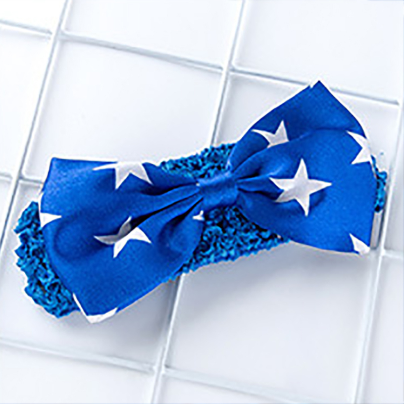 Factory USA 4th of July baby dresses headband 2pcs set