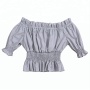 Toddler Girls Wholesale Blank T Shirts Solid Color Tunic Clothing Baby Cotton Clothes Baby Girls Top