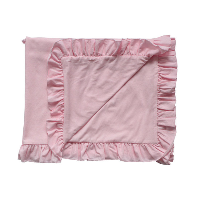 Comfortable fabric newborn pure cotton soft  skin friendly milestone baby blanket for winter