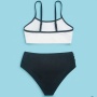 Factory custom one piece black white trendy swimsuits athletic swimwear
