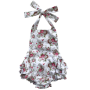 2020 New arrival  Wholesale price floral Printing Cotton baby girl romper