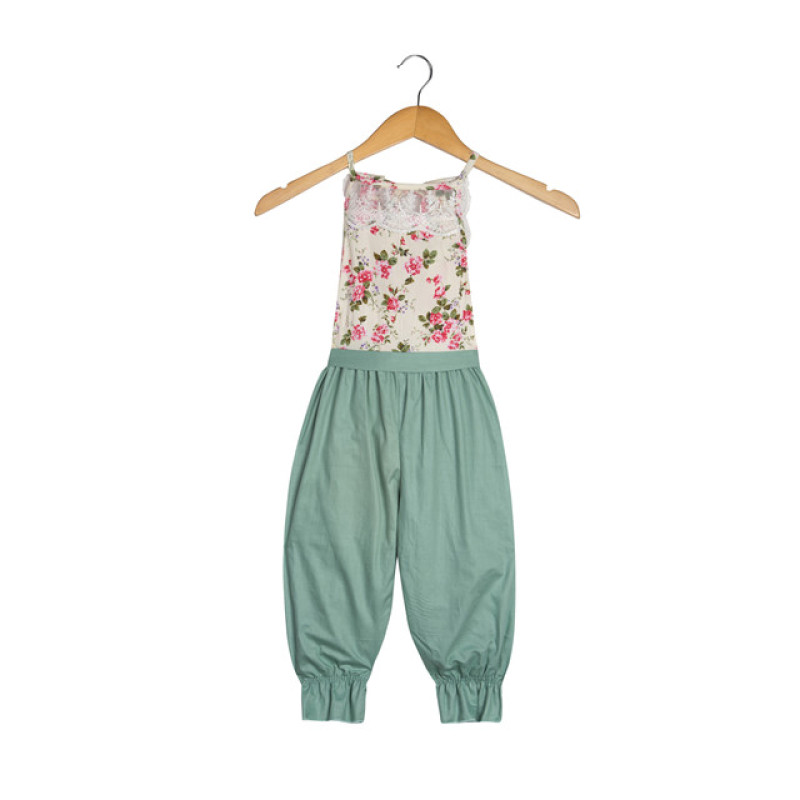 Great design  cotton baby clothes lace floral baby girl comfortable rompers jumpsuit