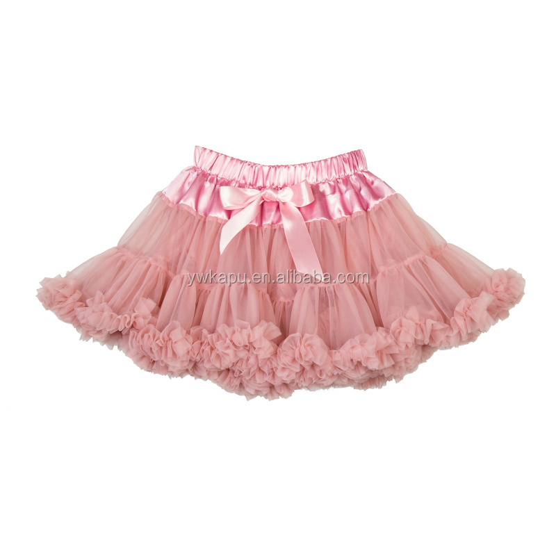 Wholesale fluffy tutu skirt for girls baby children tulle skirt 1 year old baby clothes