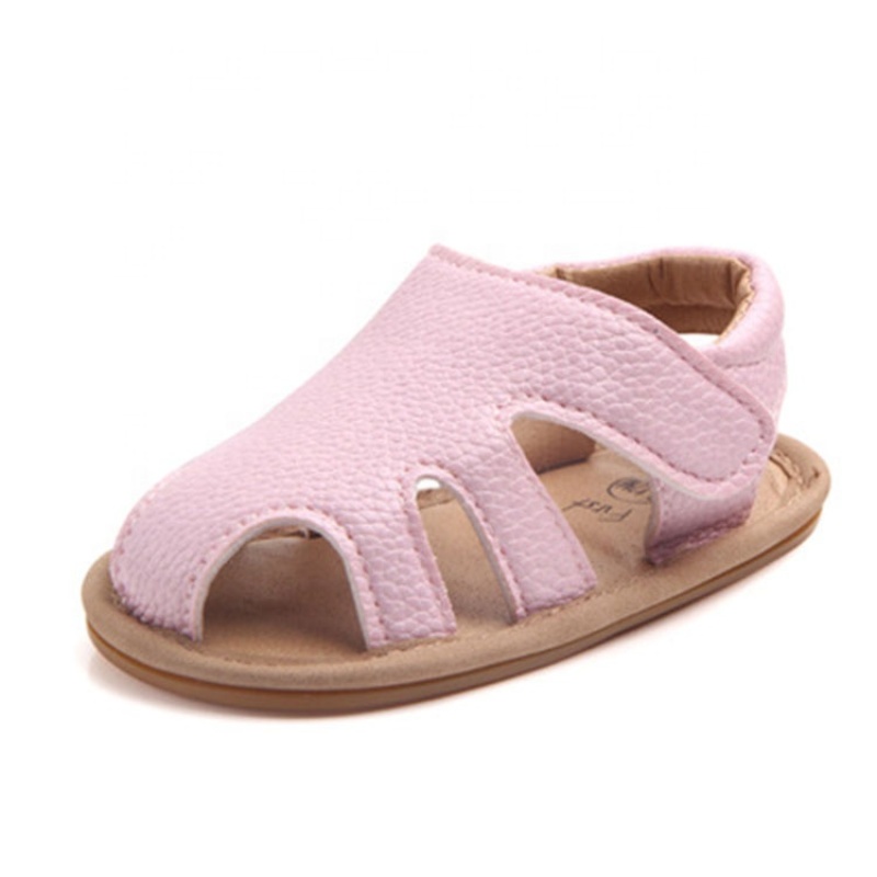 Fashion full grain leather toddler soft sole shoes hollow out sandals