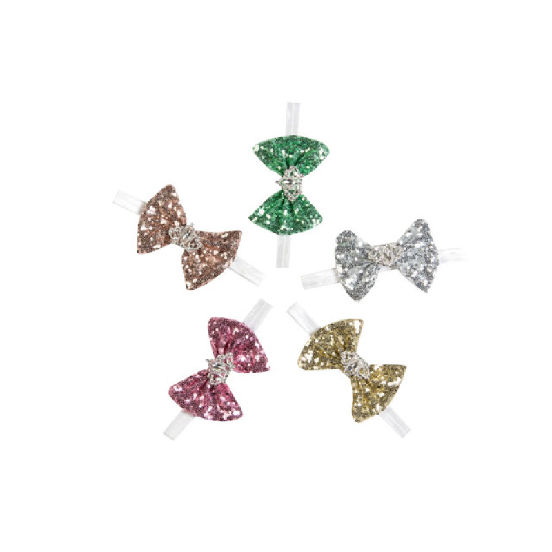 1 Piece hair accessories sequin bow knot baby lace baby girls hair head band