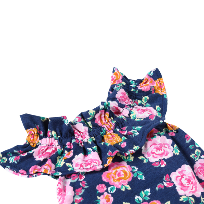 Newborn baby clothing floral baby girl rompers