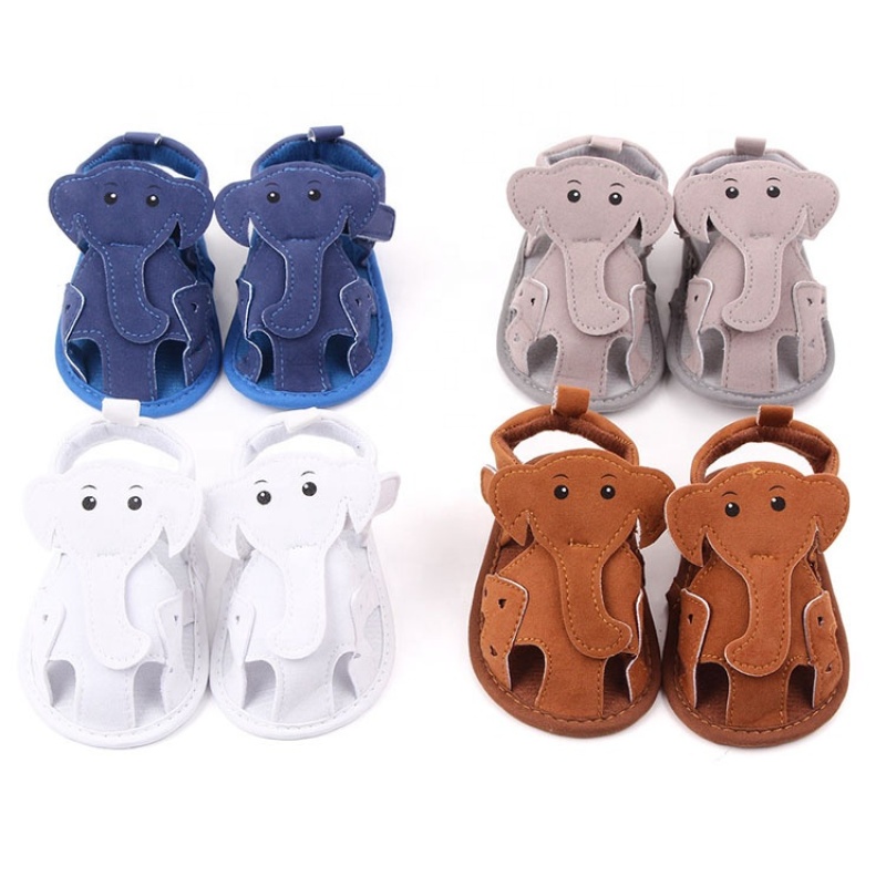 2021 trendy designer inspired cute soft sole shoes elephant cartoon sandals