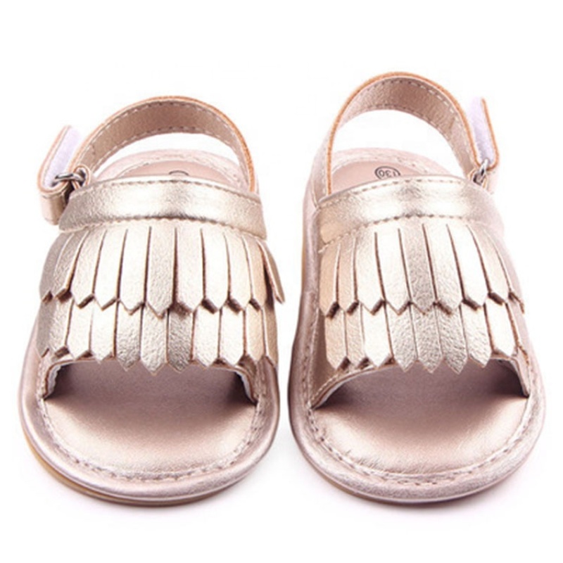 Latest style cute toddler girls dress shoes sunflower sandals