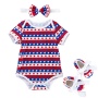 4th of July baby girl outfit 3-6moths clothing sets