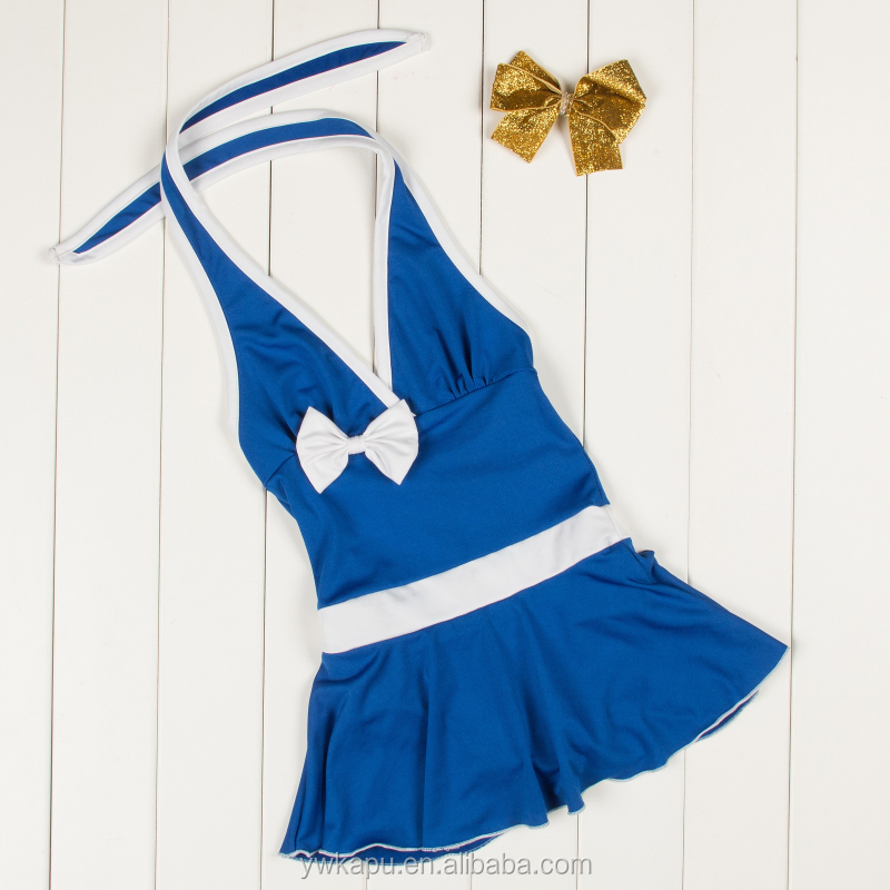 Fashion Swimwear little girl Bikini Model Beach Kids Swimsuit with headband