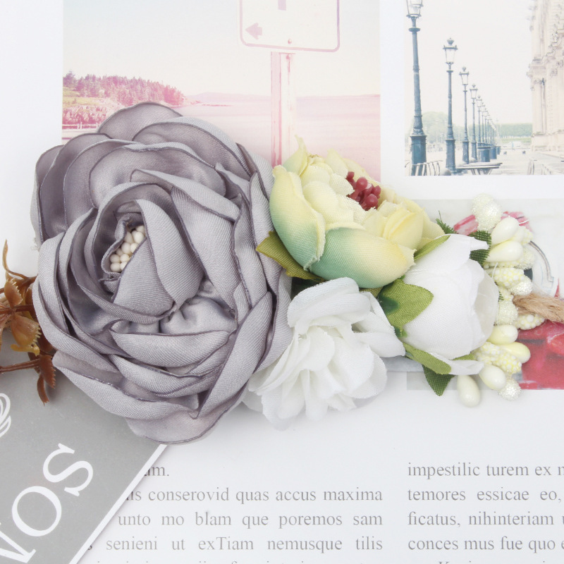 Wholesale  Children  Accessories Artificial Flower Twine Accessories For Baby Girls