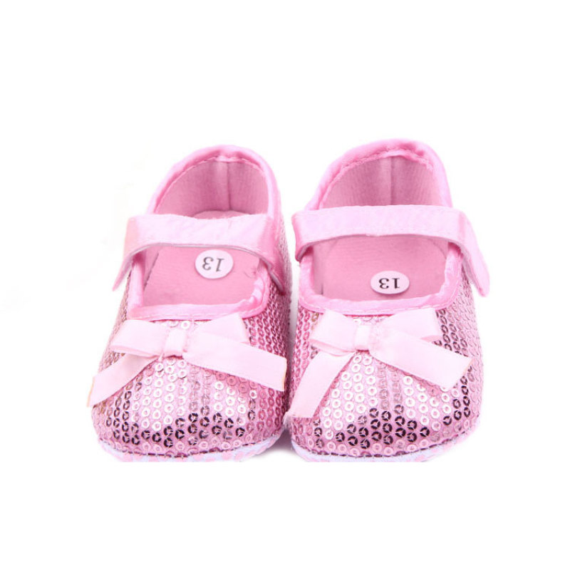2019 Best Adorable Newborn Kid Bow Shoes Sequin Toddler baby Shoes For Girl