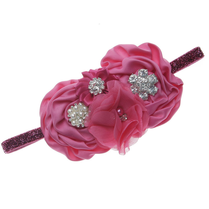 Fancy Handmade Flowers Headband for Baby Girls